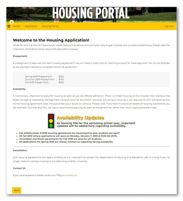 How to Apply • Housing and Residence Life • UCF