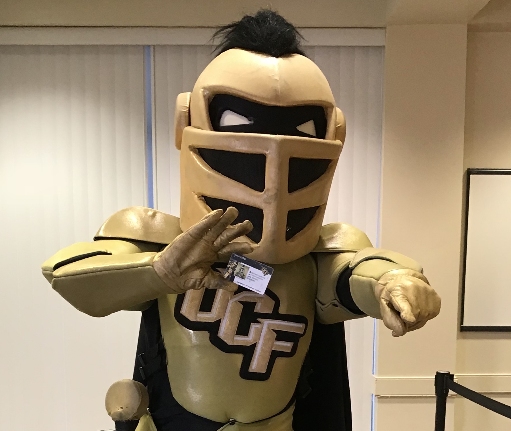 Knightro with student ID