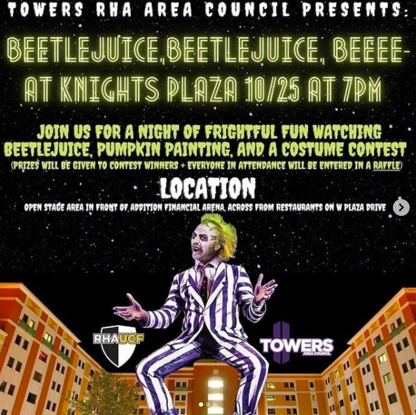 Beetlejuice Movie Night poster