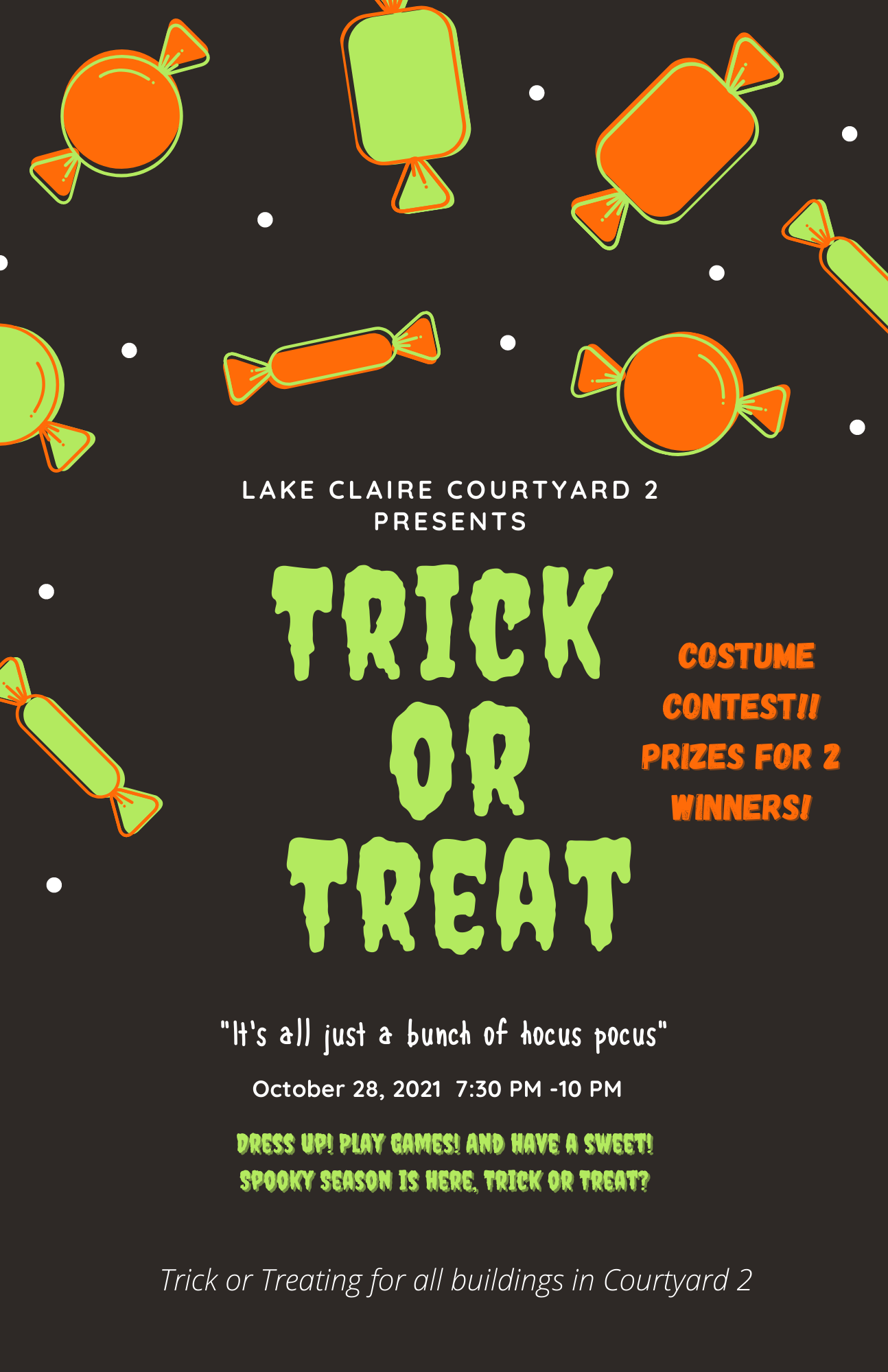 Lake Claire trick or treat