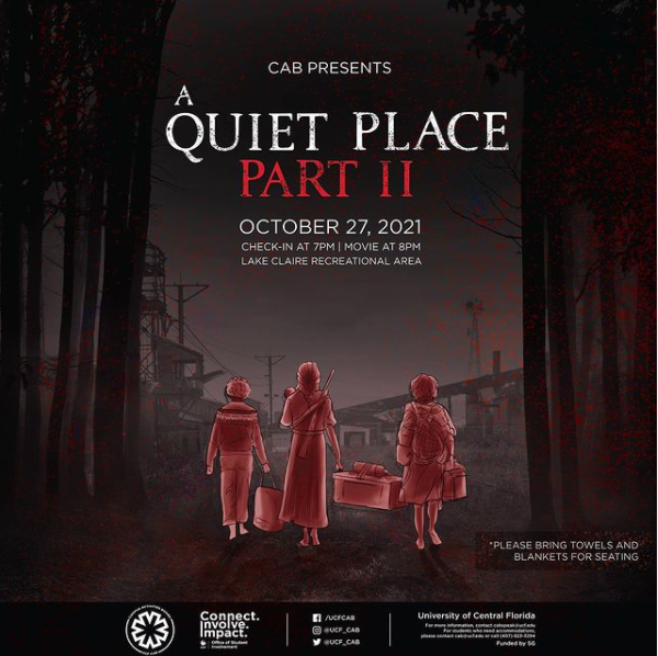 Quiet Place II Movie Night graphic