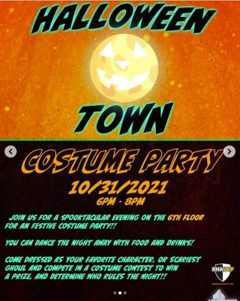 UW costume party graphic