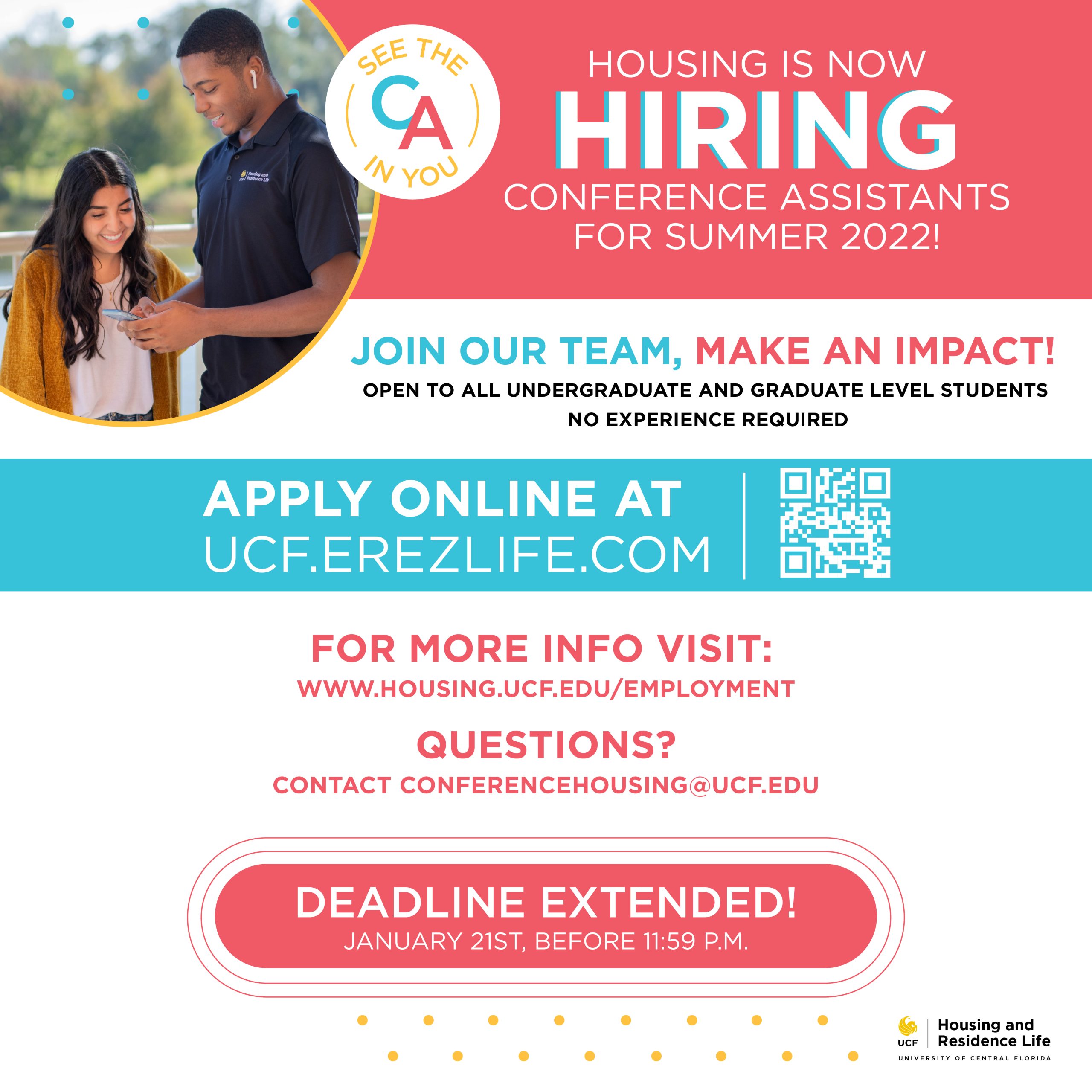 UCF Housing Accepting Applications for Summer 2022 Conference